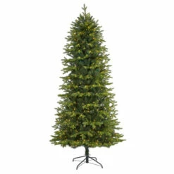 Discount π Nearly Natural 8β Belgium Fir Artificial π Christmas Tree With 650 LEDs π€©
