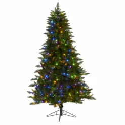 Outlet 🎁 Nearly Natural 6.5' Spruce Artificial 🎄 Christmas Tree With 450 Lights ✔️