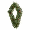 Cheap 🎉 Nearly Natural 3' Geometric Wreath With Pinecones & 50 White Lights 🧨 -Nearly Natural Sales unnamed file 1614