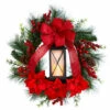 Best Pirce 🌟 Nearly Natural 28” Poinsettia & Berry Wreath With Lantern & LED Candle 💯 -Nearly Natural Sales unnamed file 1620