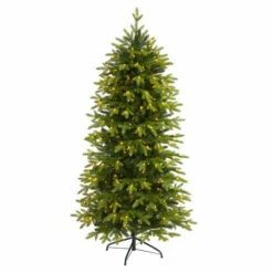 Best Pirce 😉 Nearly Natural 6' Belgium Fir Artificial 🎄 Christmas Tree With 300 LEDs 😉