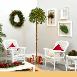 Best reviews of 🔔 Nearly Natural 7’ Artificial 🔔 Christmas Palm Tree With 300 LED Lights 🧨 -Nearly Natural Sales unnamed file 1652