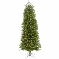 Buy ❤️ Nearly Natural 6.5' Slim Spruce Artificial 🎄 Christmas Tree W 450 Lights 🧨
