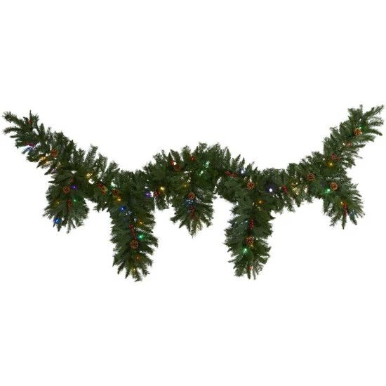 Hot Sale π Nearly Natural 9'x12β Icicle Artificial π Christmas Garland With Lights π 3 Hot Sale π Nearly Natural 9'x12β Icicle Artificial π Christmas Garland With Lights π