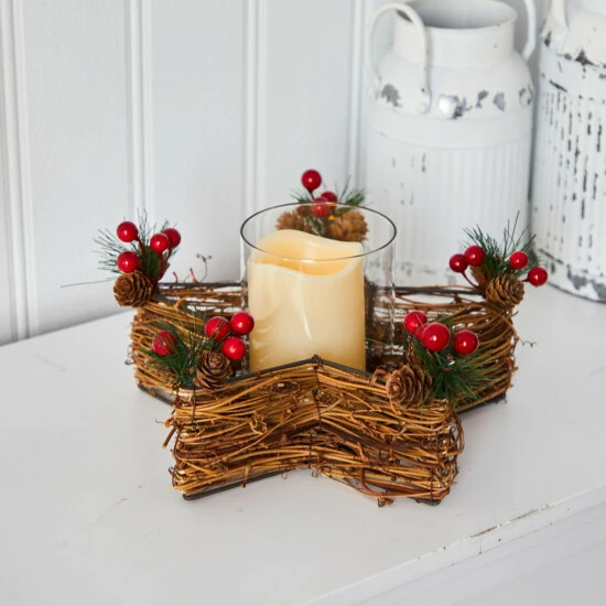 Flash Sale β Nearly Natural Holiday Star Twig Candle Holder With LED Candle π€© 5 Flash Sale β Nearly Natural Holiday Star Twig Candle Holder With LED Candle π€© - Image 3