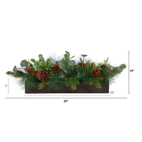 Deals π Nearly Natural 30β Evergreen Pine And Pine Cone π Christmas Centerpiece βοΈ 5 Deals π Nearly Natural 30β Evergreen Pine And Pine Cone π Christmas Centerpiece βοΈ - Image 3