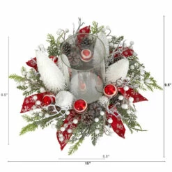 Flash Sale 🛒 Nearly Natural 15” Holiday Lighted Forest Candle Holder Table 🎁 Christmas ❤️ -Nearly Natural Sales unnamed file 1737
