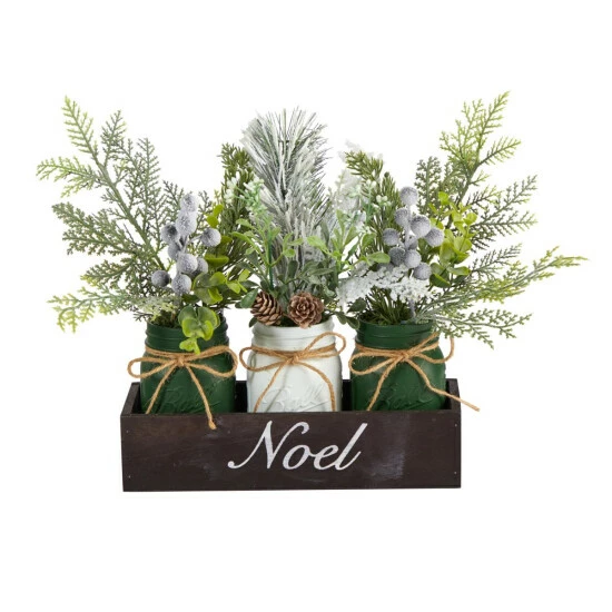 Best Sale ✨ Nearly Natural 12” Holiday Winter Pine, Berries And Pine Cone Mason Jar ✔️ 3 Best Sale ✨ Nearly Natural 12” Holiday Winter Pine, Berries And Pine Cone Mason Jar ✔️