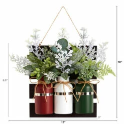 Wholesale 😉 Nearly Natural 17” Holiday Assorted 🔔 Christmas Mason Jar 🔔 -Nearly Natural Sales unnamed file 1755