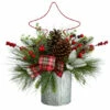 Deals 😉 Nearly Natural 17” Pinecone And Berries 🎄 Christmas With Decorative Metal Vase 🌟 -Nearly Natural Sales unnamed file 1762