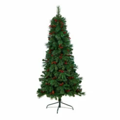 Best deal 😀 Nearly Natural 6’ Flat Back Mountain Pine ❄ Christmas Tree 😉 -Nearly Natural Sales unnamed file 178