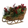 New 🧨 Nearly Natural 18” 🔔 Christmas Sleigh With Pine, Pinecones And Berries 🎉 -Nearly Natural Sales unnamed file 1785