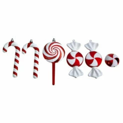 Best reviews of π Nearly Natural 7β Assorted π¬ Candy Cane Deluxe Shatterproof Ornament - Set Of 6 π
