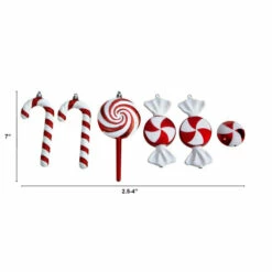 Best reviews of 🎁 Nearly Natural 7” Assorted 🍬 Candy Cane Deluxe Shatterproof Ornament - Set Of 6 🎉 -Nearly Natural Sales unnamed file 1807