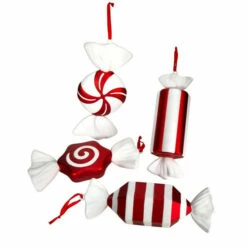 Outlet 🔔 Nearly Natural 12” Jumbo Assorted 🍬 Candy Deluxe Shatterproof Ornament - Set Of 4 😀