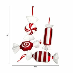 Outlet 🔔 Nearly Natural 12” Jumbo Assorted 🍬 Candy Deluxe Shatterproof Ornament - Set Of 4 😀 -Nearly Natural Sales unnamed file 1811