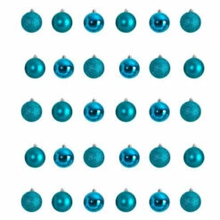 Cheap 👍 Nearly Natural 2.5” Shatterproof Ornament Set With Storage Container - 30 Count Blue 🧨 -Nearly Natural Sales unnamed file 1823