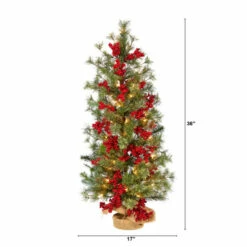 Top 10 🛒 Nearly Natural 3’ Berry And Pine 🔔 Christmas Tree With 50 Warm White Lights ✨ -Nearly Natural Sales unnamed file 1879