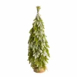 Best deal 💯 Nearly Natural 35” Snow Flocked Down Swept ❄ Christmas Tree 😀