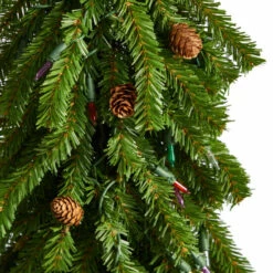 Flash Sale 🥰 Nearly Natural 3’ 🎁 Christmas Tree With Pinecones And 50 Multicolored Lights 😀 -Nearly Natural Sales unnamed file 1919