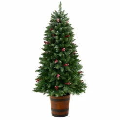 New ⌛ Nearly Natural 5' Frosted Pre-Lit Porch 🎄 Christmas Tree With 200 LED Lights 😀 -Nearly Natural Sales unnamed file 1942