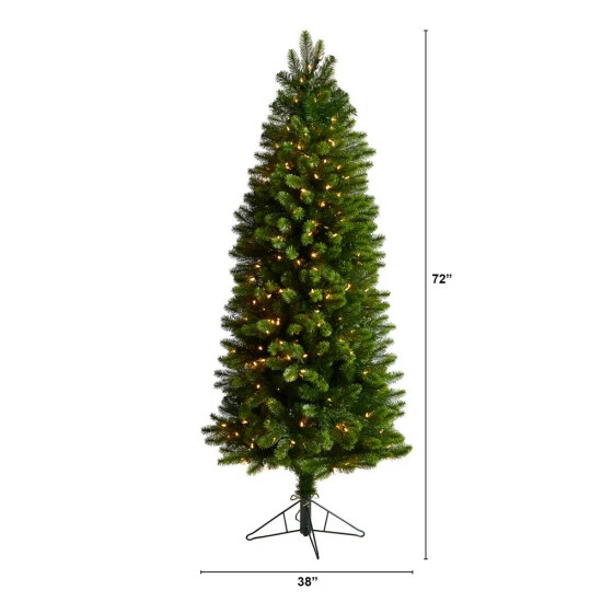 Best Pirce π Nearly Natural 6β Slim Virginia Spruce π Christmas Tree With 300 Lights π 4 Best Pirce π Nearly Natural 6β Slim Virginia Spruce π Christmas Tree With 300 Lights π - Image 2