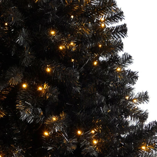 Best deal 𧨠Nearly Natural 7β Black β Christmas Tree With 500 Clear LED Lights π 6 Best deal 𧨠Nearly Natural 7β Black β Christmas Tree With 500 Clear LED Lights π - Image 4