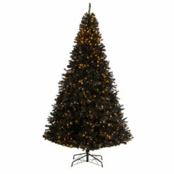 Best reviews of 🥰 Nearly Natural 10’ Black 🎅 Christmas Tree With 950 Clear LED Lights 😍