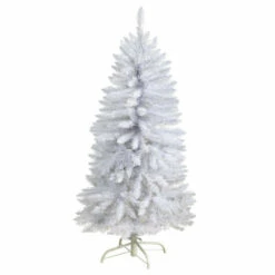 Brand new 🎉 Nearly Natural 4’ Slim White 🔔 Christmas Tree With 100 Lights 🎉 -Nearly Natural Sales unnamed file 2065