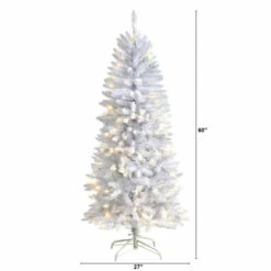 Brand new 😉 Nearly Natural 5’ Slim White 🎅 Christmas Tree With 150 Lights 😍 -Nearly Natural Sales unnamed file 2071