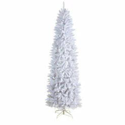 Best Sale 🧨 Nearly Natural 8’ Slim White 🎄 Christmas Tree With 400 Lights 💯 -Nearly Natural Sales unnamed file 2090