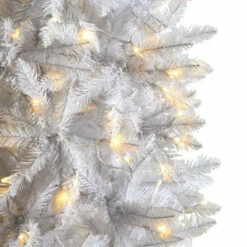 Best Sale 🧨 Nearly Natural 8’ Slim White 🎄 Christmas Tree With 400 Lights 💯 -Nearly Natural Sales unnamed file 2091