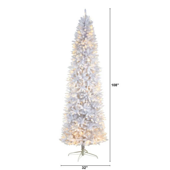 Deals π Nearly Natural 9β Slim White π Christmas Tree With 600 Lights π 5 Deals π Nearly Natural 9β Slim White π Christmas Tree With 600 Lights π - Image 3