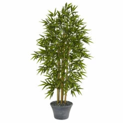 Top 10 ✨ Nearly Natural 64” Bamboo Artificial Tree In Gray Planter 🔥
