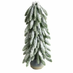 Best Pirce 👏 Nearly Natural 21” Artificial 🎄 Christmas Tree In Decorative Planter ✔️