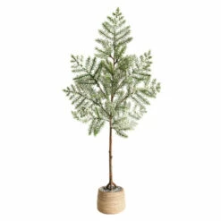 Discount β€οΈ Nearly Natural 35'' Frosted Pine π Christmas Tree In Decorative Planter π