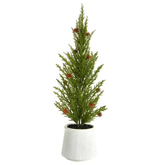 Promo π Nearly Natural 20'' Cedar Pine Tree W/ Mini Pines In Decor Planter βοΈ 3 Promo π Nearly Natural 20'' Cedar Pine Tree W/ Mini Pines In Decor Planter βοΈ