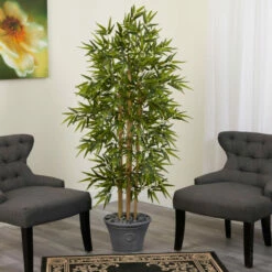 Top 10 ✨ Nearly Natural 64” Bamboo Artificial Tree In Gray Planter 🔥 -Nearly Natural Sales unnamed file 212