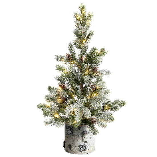 Deals π₯ Nearly Natural 24β Flocked β Christmas Tree With 30 LED Lights π 3 Deals π₯ Nearly Natural 24β Flocked β Christmas Tree With 30 LED Lights π