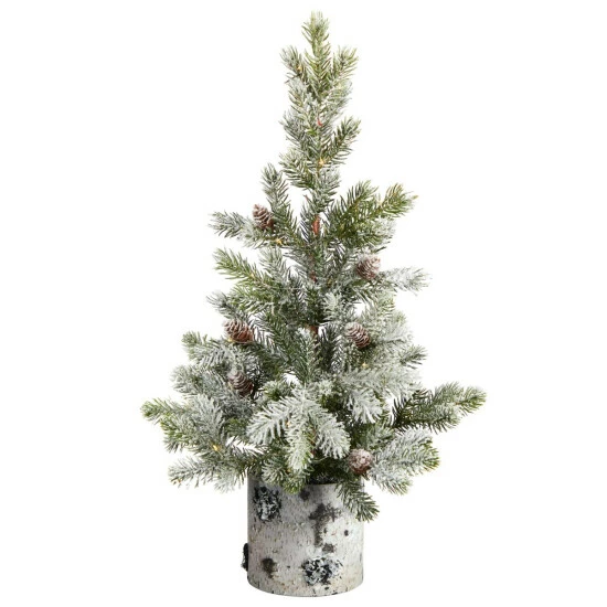 Deals π₯ Nearly Natural 24β Flocked β Christmas Tree With 30 LED Lights π 4 Deals π₯ Nearly Natural 24β Flocked β Christmas Tree With 30 LED Lights π - Image 2