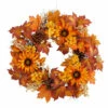 Hot Sale 😀 Nearly Natural 28” Maple Leaves, Sunflower, White Berries Fall Wreath 🥰 -Nearly Natural Sales unnamed file 2154
