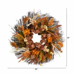 Best Sale 😍 Nearly Natural 22” Autumn Dahlia And Berries Artificial Fall Wreath 💯 -Nearly Natural Sales unnamed file 2193
