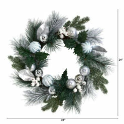 Cheapest 😉 Nearly Natural 24” Pinecones And Berries 🎄 Christmas Wreath 😍 -Nearly Natural Sales unnamed file 2228
