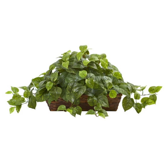 New π Nearly Natural Pothos With Ledge Basket π― 3 New π Nearly Natural Pothos With Ledge Basket π―