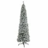 Buy 🛒 Nearly Natural 7 Ft. Flocked Pencil Artificial 🔔 Christmas Tree 🥰 -Nearly Natural Sales unnamed file 226