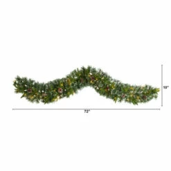 Hot Sale 🛒 Nearly Natural 6’ Snow Tipped 🔔 Christmas Garland With 35 Lights 👏 -Nearly Natural Sales unnamed file 2267