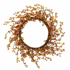 Outlet 🎁 Nearly Natural 24” Sweet Bitter Wreath 👏