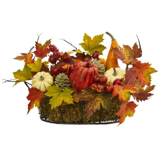 Discount π Nearly Natural 9β Pumpkin/Gourd/Berry/Leaf Artificial Arrangement π 3 Discount π Nearly Natural 9β Pumpkin/Gourd/Berry/Leaf Artificial Arrangement π