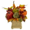 Deals 🥰 Nearly Natural 11” Pumpkin/Gourd/Berry/Leaf Artificial Arrangement 😉 -Nearly Natural Sales unnamed file 2289