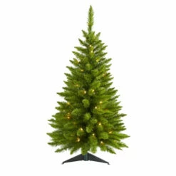 Best deal ⭐ Nearly Natural 3 Ft. Providence Pine 🎄 Christmas Tree With 50 Lights 🌟